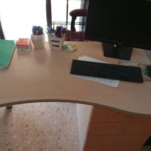 Desk and bedside table set like new for children's room