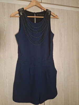 Zara short jumpsuit like new, blue, size XS