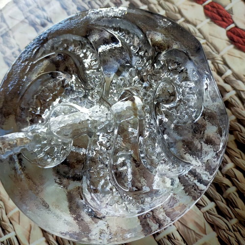 Glass candle holder used
