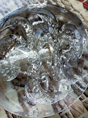 Glass candle holder used