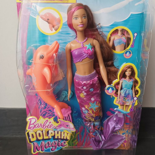 Barbie Magic Dolphin Isla Mermaid new, color-changing dolphin
