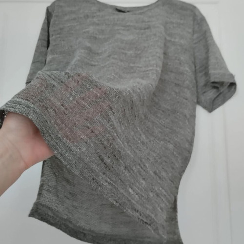 Vintage Adessa Woman blouse like new, grey, size 36 (fits S/L)