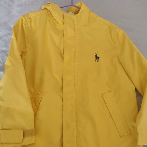 Polo Ralph Lauren Kids Waterproof Anorak Size 5 Yellow Like New