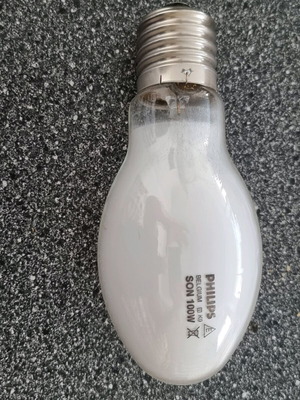 Λάμπες νατρίου Philips Son 100w E40 e σαν καινούργιες, πακέτο 9 κουτών