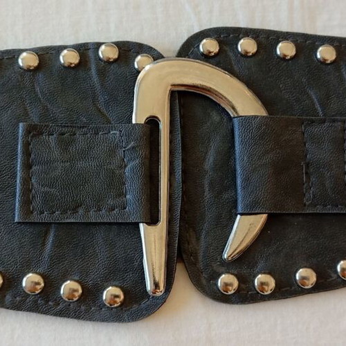 Elastic wide belt used, gray, sizes 60-70