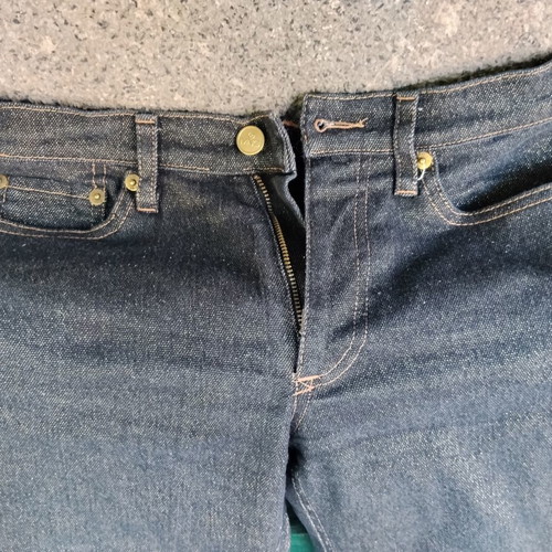 Mango women's jeans dark blue denim slight flare like new, size S