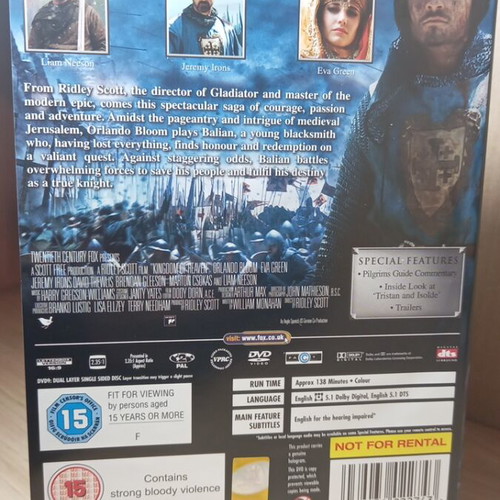 Kingdom of Heaven DVD with English subtitles