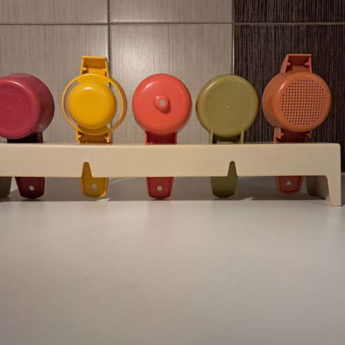 Tupperware Vintage Kitchen Gadget Set with Base