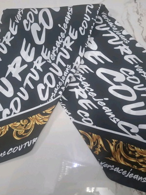 Versace Jeans Couture scarf like new with Baroque and logo print