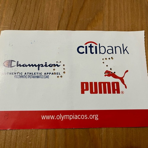 Basketball ticket Olympiakos Iraklis used