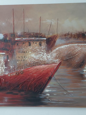 Relief painting 0.90 height and 1.20 length new