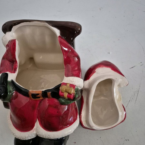 Porcelain Santa Claus on Sleigh for Cookies new