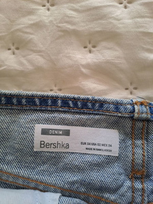 Denim mini skirt Bershka like new, blue, size XS