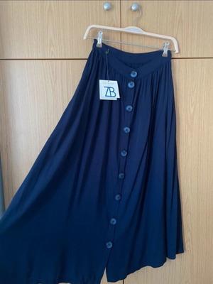 Helmi midi skirt new, navy blue with front buttons