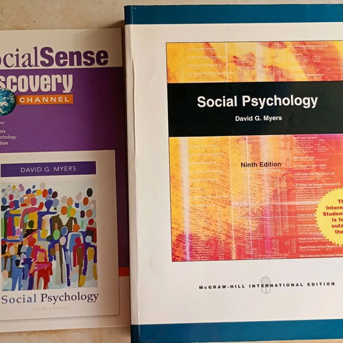 Social Psychology 9th edition with CD in excellent condition