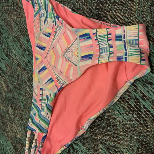 Swimsuit used with side cutouts, multicolor, size S