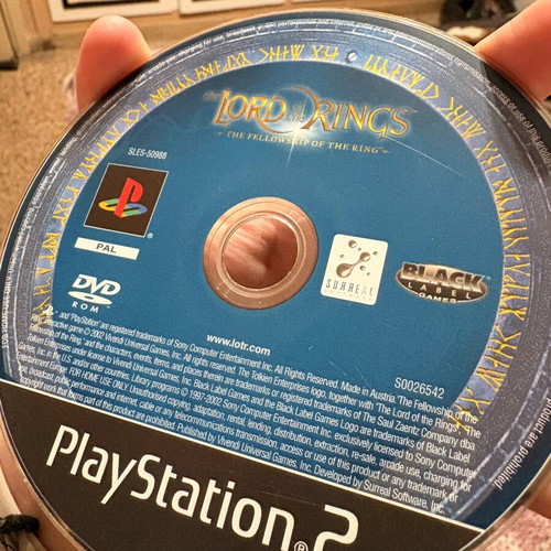 Lord of the Rings The Fellowship of the Ring PS2 game used, scratched disc
