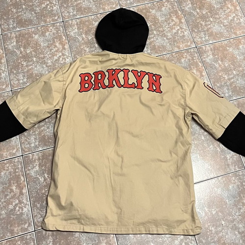Bershka baseball jacket size L, black and yellow