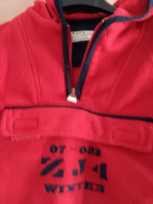 Boys' set blouse and pants used Zara blue and red