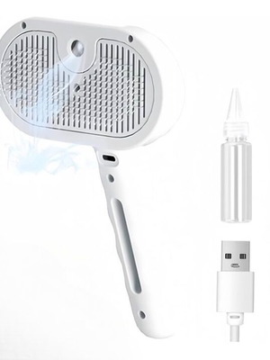 Magic Pet Hair Brush 3-in-1 Steam Massage New