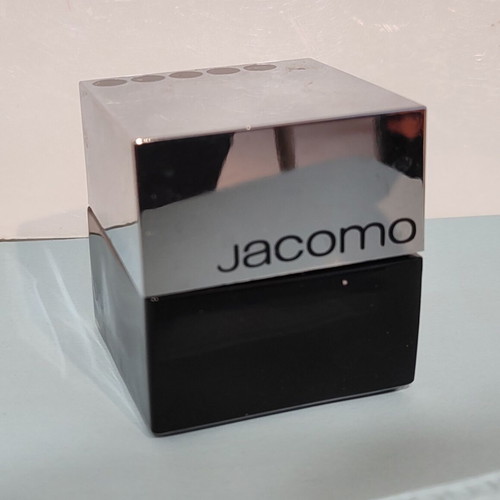 Άδειο μπουκάλι ανδρικής κολώνιας Jacomo 50ml, σχήμα κύβου