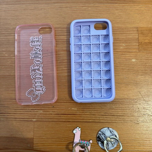 iPhone phone cases and rings used, set of 4 pieces