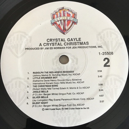 A Crystal Christmas vinyl record used