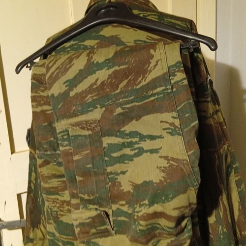 Fishbone camouflage military uniform, 1990, XL