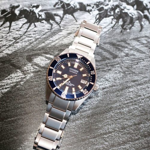 Citizen Fujitsubo Titanium watch new, blue dial
