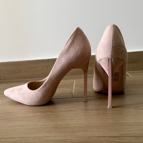 Tsoukalas Shoes Dusty Pink Nude Stiletto Pumps Like New, Size 40