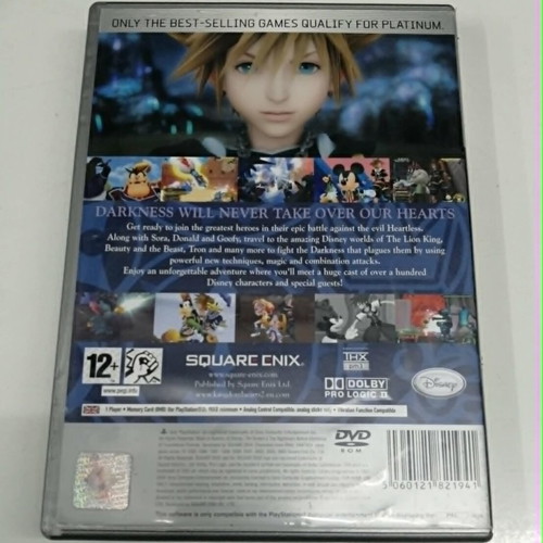 Kingdom Hearts II Platinum PS2 game like new, English
