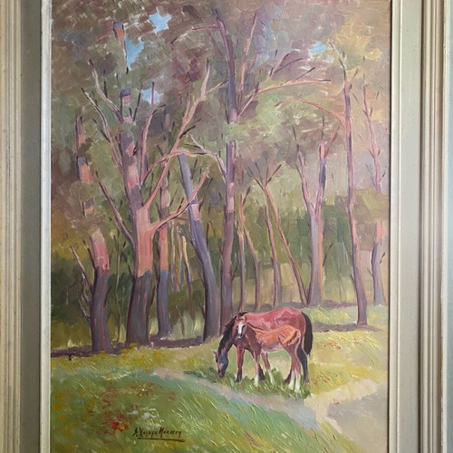 Oil painting by Alexandra Chalaris-Makotsi like new, 50x70 cm