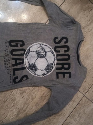 Boys' shirt that changes design used, gray, size 140 cm