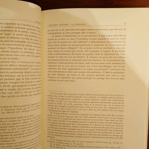 Set of 2 books History of Ancient Greek Law like new, French