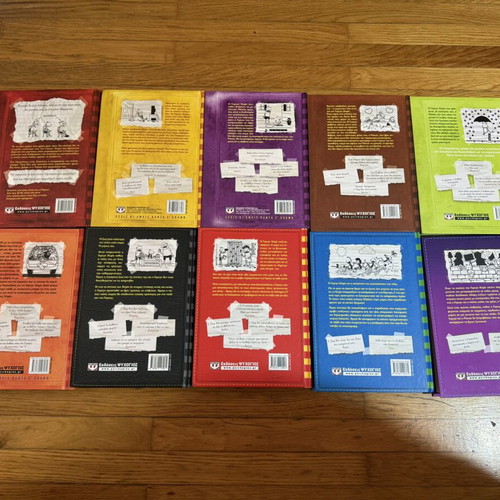 Diary of a Wimpy Kid books like new, set of 10