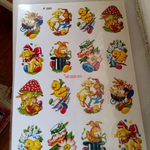 Easter decals new, pack of 16 pieces