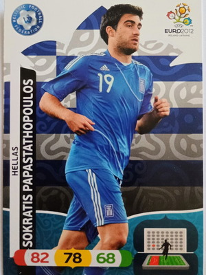 Sokratis Papastathopoulos Euro 2012 collectible card