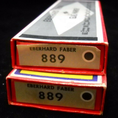 Vintage Eberhard Faber Glass Marker 889 pencils new, 2 boxes, 24 pieces