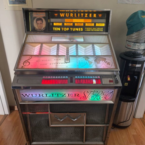 Retro antique collection with billiard table, air hockey and games used