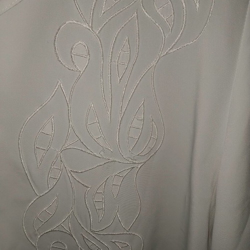 White semi-transparent shirt with design XXL used