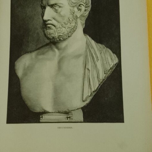 Ξυλογραφία Θουκυδίδη 1880, προτομή 26x19 εκ.