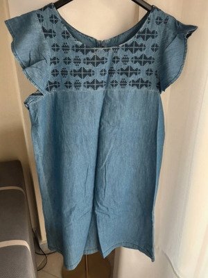 Toi&Moi Jean dress like new, large, blue