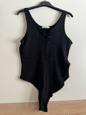 Κορμάκι ριπ Zara σαν καινούργιο, μαύρο, μέγεθος L