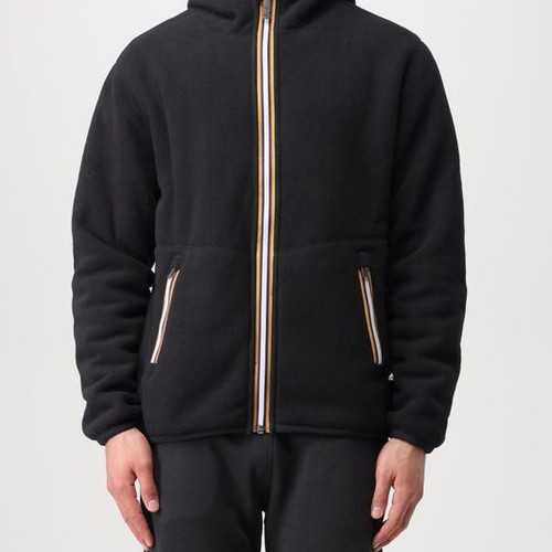 K-Way Reversible Polar Sherpa Jacket used, men's black and gray M
