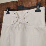 Vintage Y2K high waisted lace up corset skirt like new, white, size S