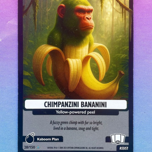 Chimpanzini Bananini #28 Italian Brainrot Psychedelic Universe card new