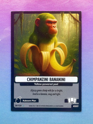Chimpanzini Bananini #28 Italian Brainrot Psychedelic Universe card new