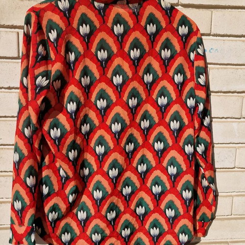 My Look shirt colorful with elegant flower design like new, size S