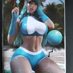 M HOUSE comic Pokemon Marill Cosplay new