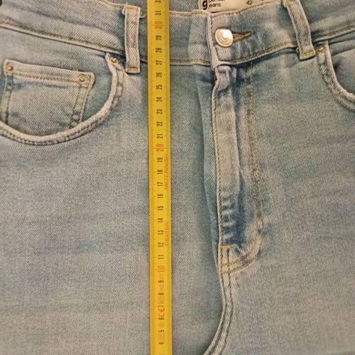 Gina Tricot Perfect Jeans Mom Fit XL 42 used, blue turquoise